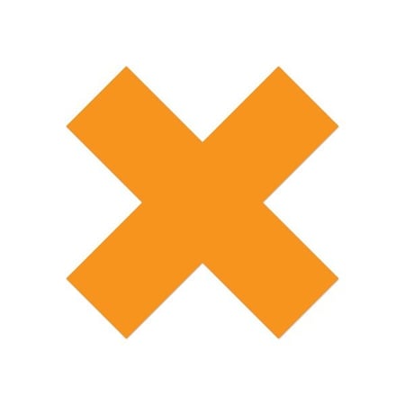 Ergomat DuraStripe Mean Lean 9.5inx9.5inx3.5in Xfts Orange, 12PK DSML-X9.5-O-KIT